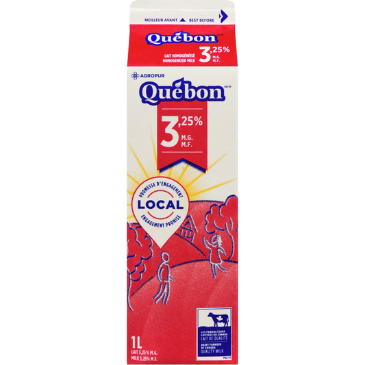 Lait Québon 3,25% - 1L